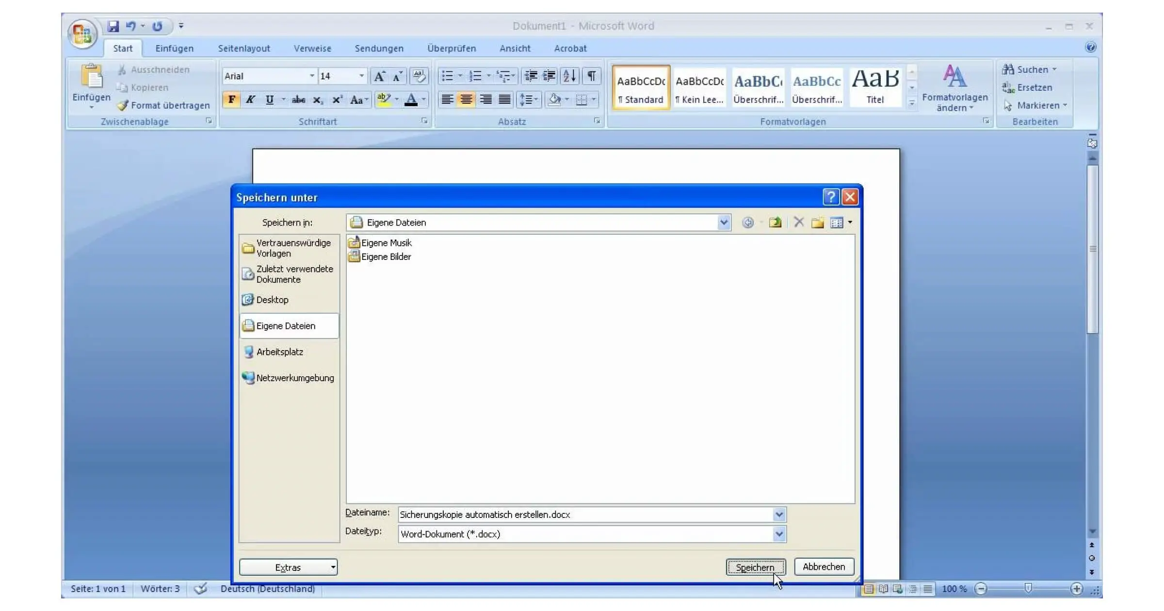 Already in Microsoft Word 2007 you could open a DOCX file