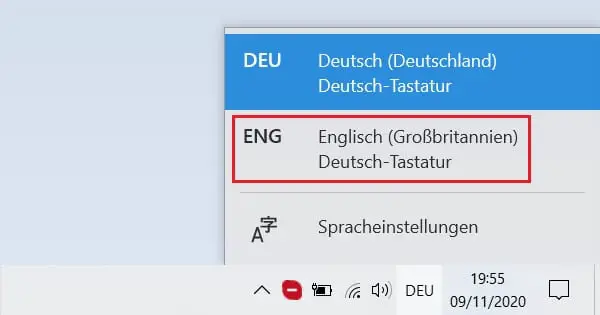 Change the language layout with just a few clicks