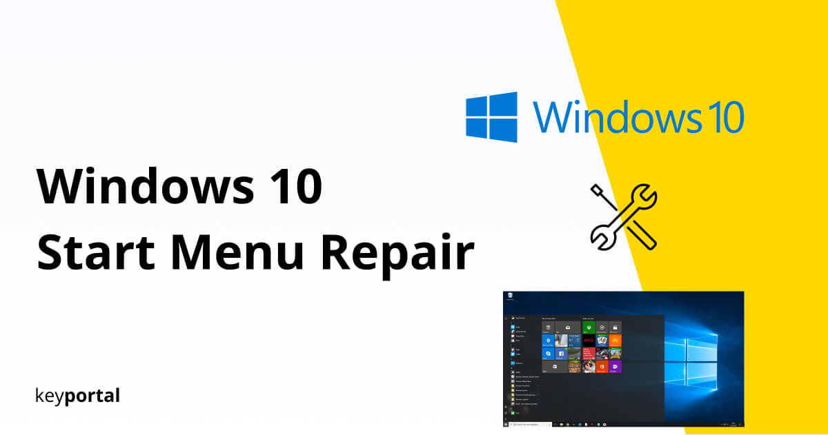repairing windows 10 start menu not working
