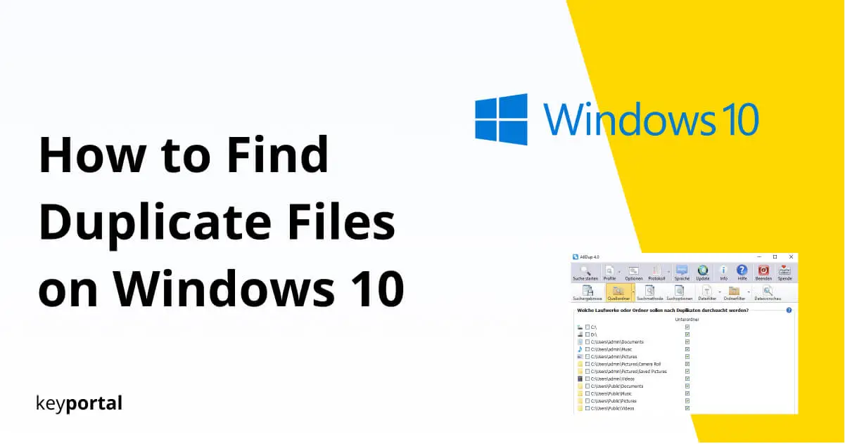 how to find duplicate files on Windows 10