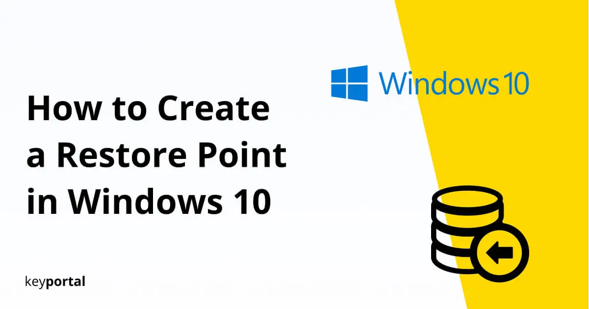 how to create a restore point in Windows 10