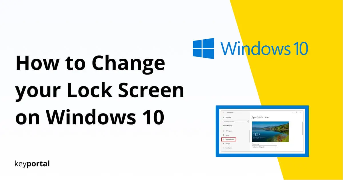 how to change lock screen on Windows 10