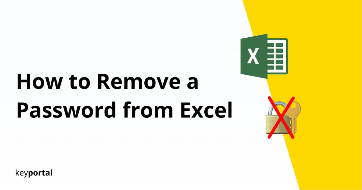 how to remove a password from Excel