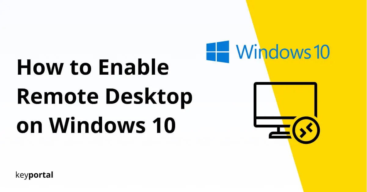 enable remote desktop windows 10