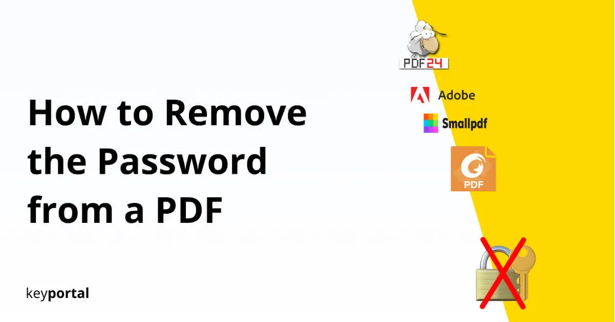 how to remove the password from a PDF