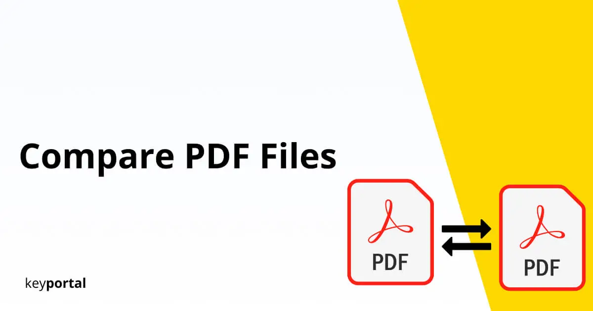 how to compare two pdf files