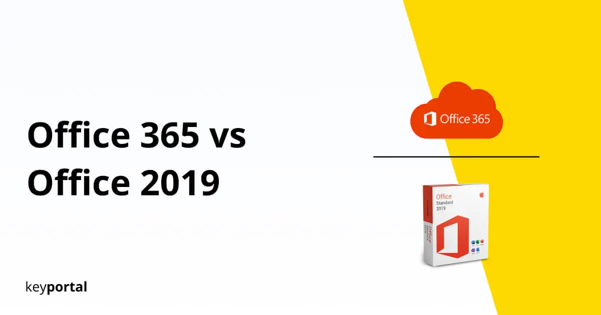 difference between microsoft office 365 vs office 2019