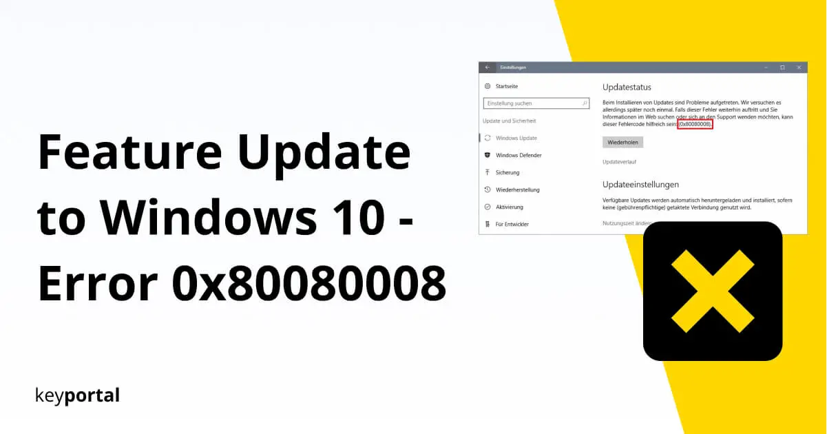 feature update to windows 10, version 1903 - error 0x80080008