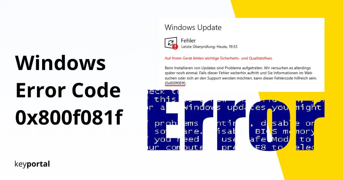 0x800f081f Windows Update
