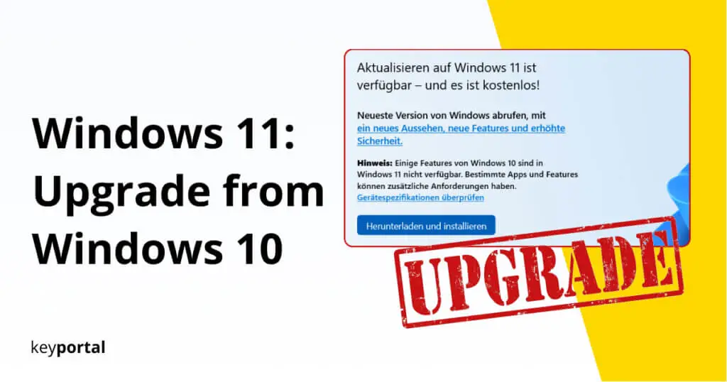 Windows 11 Update as an Upgrade from Windows 10